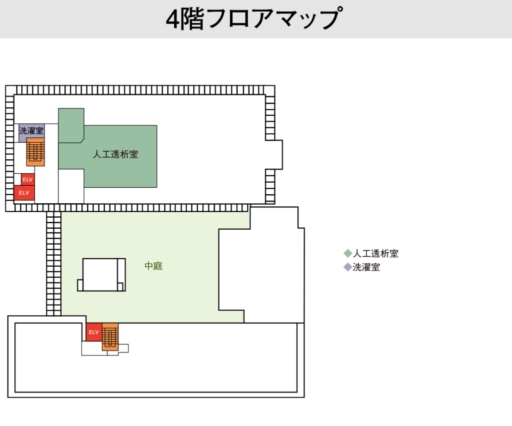 永生病院フロアマップ（4階）